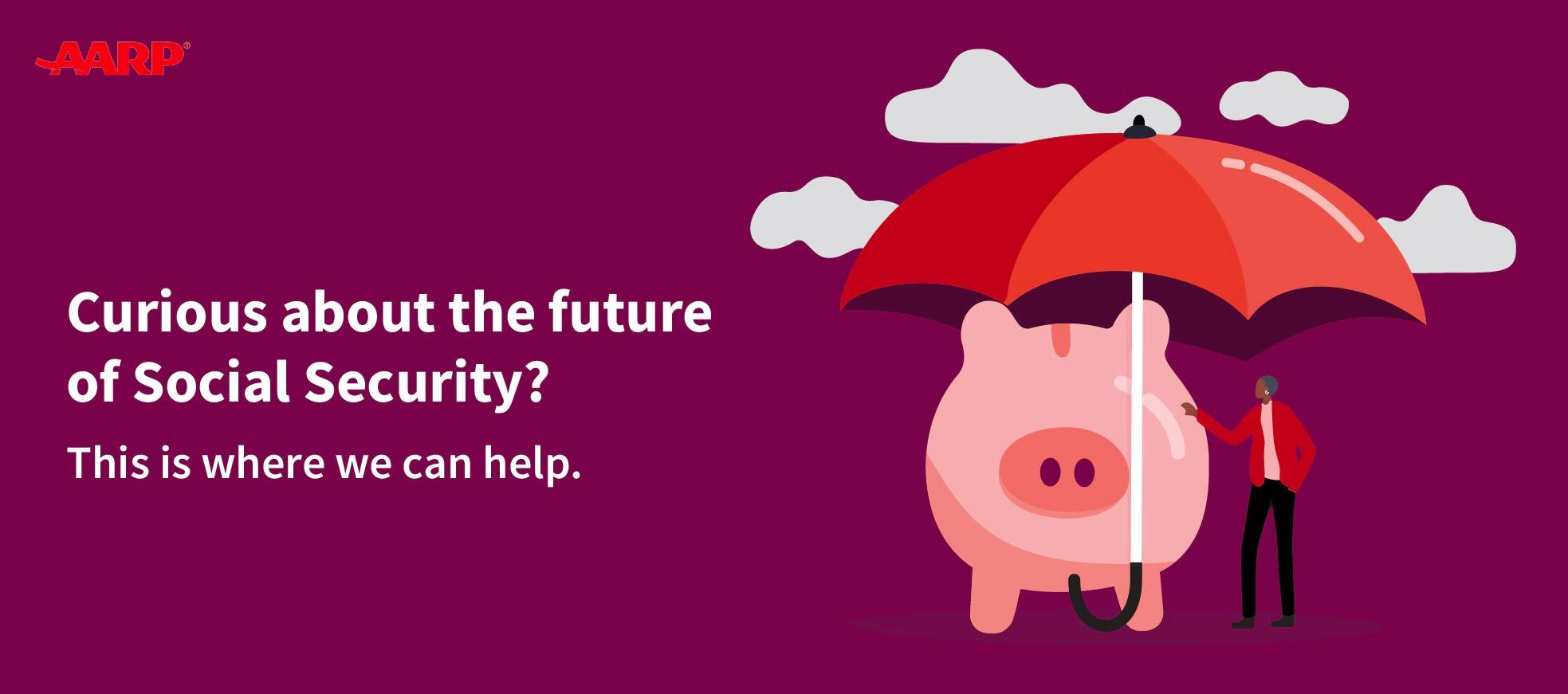 Illustration if an African American woman holding an umbrella to protect a piggybank.